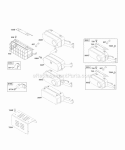 Exhaust System Diagram and Parts List for 294442-0360-01  Briggs and Stratton Engine